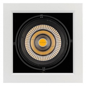 Встраиваемый светильник Arlight CL-KARDAN-S190x190-25W Warm3000 (WH-BK, 30 deg) 024985