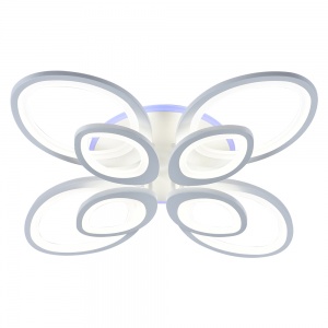 Светодиодная люстра 1268/4+4 WHT 192W+8W RGB