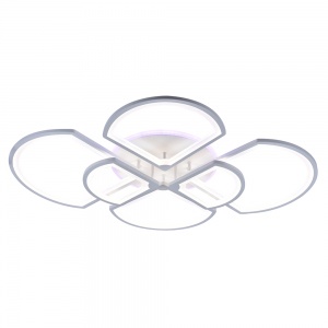 Светодиодная люстра 1609/6 WHT 204W+11W RGB