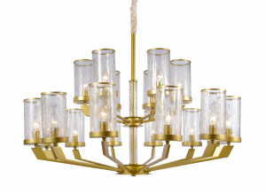 1989A/12+6 BRS CP (1) Люстра Veneto Luce (в 2-х коробках A,B)