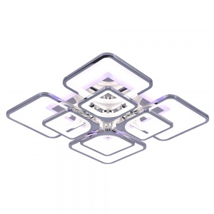 Светодиодная люстра 10005/4+4 CHR 224W+36W RGB