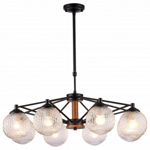 Люстра на штанге Rivoli Valery P8 BK Б0038084