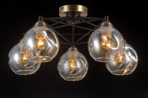 39171MD/5 MBK+AB (1) Люстра Veneto Luce