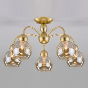 Люстра на штанге Eurosvet Fabia 30148/5 перламутровое золото