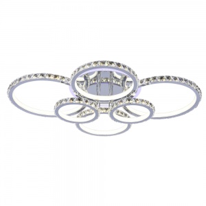 Светодиодная люстра 18052/6 CHR 340W BL+YL