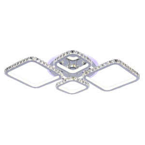 Светодиодная люстра 8010/2+2 CHR 248W BL+YL