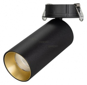 Спот Arlight SP-POLO-BUILT-R65-8W White5000 (BK-GD, 40 deg) 027260