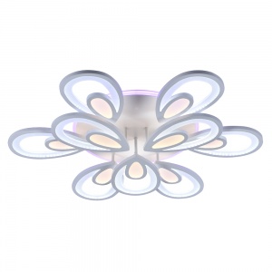 Светодиодная люстра 10024/6+3 WHT (BL+YL) 288W+42W