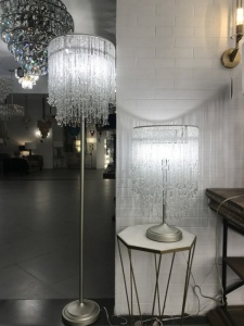 L'Arte Luce Luxury French Crystal Beaded L27631 настольная лампа, grey