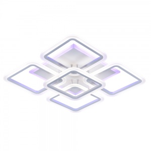 Светодиодная люстра 1375/4+1 WHT 140W+12W RGB