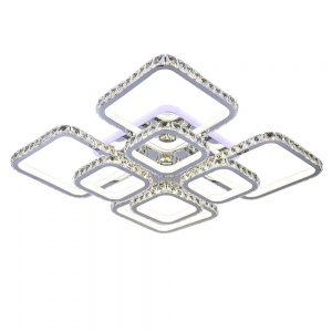 Светодиодная люстра 8010/4+4 CHR 476W BL+YL