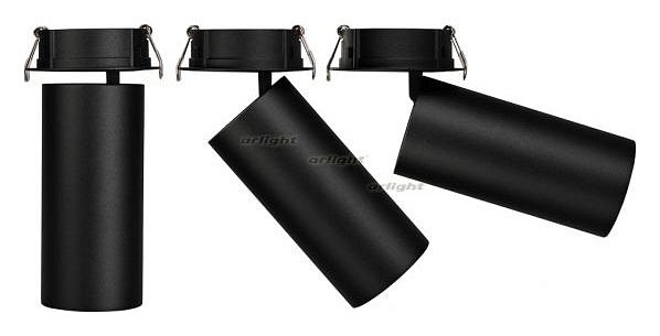 Спот Arlight SP-POLO-BUILT-R65-8W Warm3000 (BK-BK, 40 deg) 027252