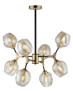 39300MD/8 MBK+AB (1) Люстра Veneto Luce