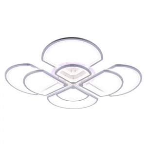 Светодиодная люстра 8834/4+4 WHT (BL+YL) 232W+36W