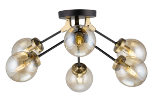 39155MD/6B MBK+AB (1) Люстра Veneto Luce