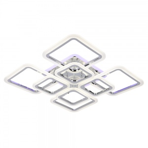 Светодиодная люстра 1375/4+4 CHR 176W+12W RGB