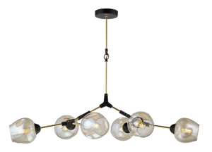 39282MD/6 MBK+DAI GOLD (1) Люстра Veneto Luce