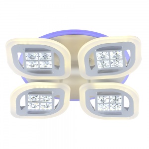 Светодиодная люстра 18067/4 B WHT 104W+8W RGB