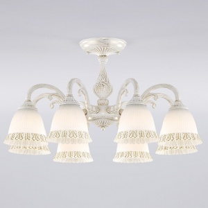 Люстра на штанге Eurosvet Campina 60107/8 белый с золотом