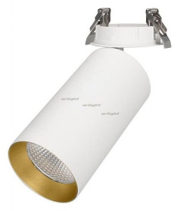 Спот Arlight SP-POLO-BUILT-R95-25W White5000 (WH-GD, 40 deg) 027353
