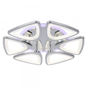 Светодиодная люстра 1264/6 CHR 120W+8W RGB