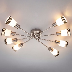 Потолочная люстра Eurosvet Jenna 30132/8 сатин-никель