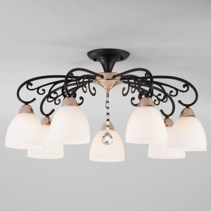 Потолочная люстра Eurosvet Arabella 70087/7 черный/золото