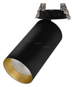 Спот Arlight SP-POLO-BUILT-R95-25W Warm3000 (BK-GD, 40 deg) 027344