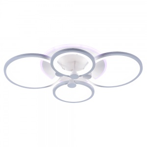 Светодиодная люстра 1277/4 WHT 100W+8W RGB