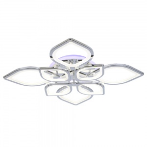 Светодиодная люстра 1269/4+4 CHR 200W+11W RGB