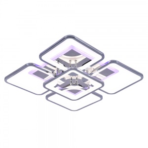 Светодиодная люстра 10005/4+1 CHR 170W+36W RGB