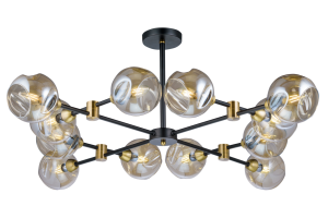 39710MD/12 MBK+AB (1) Люстра Veneto Luce