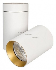 Светильник на штанге Arlight SP-POLO-SURFACE-TURN-R85-15W Day4000 (WH-GD, 40 deg) 027565