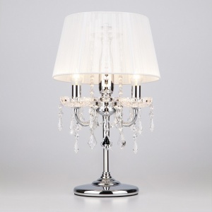 Настольная лампа декоративная Eurosvet Allata 2045/3T хром/белый настольная лампа