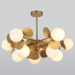Люстра на штанге Eurosvet Matisse 70124/10 перламутровое золото