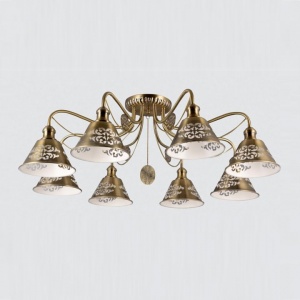 Потолочная люстра Rivoli Medaglione S8 AB Б0038091