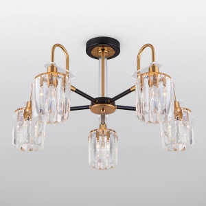 Люстра на штанге Eurosvet Tenia 70090/5 черный