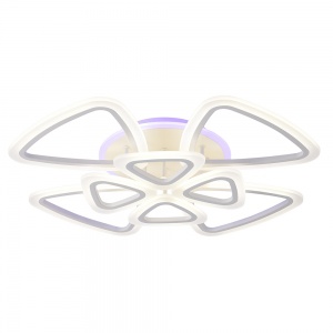 Светодиодная люстра 10007/4+4 WHT 160W+11W RGB