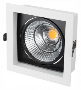 Встраиваемый светильник Arlight CL-KARDAN-S152x152-25W Warm3000 (WH-BK, 30 deg) 024984