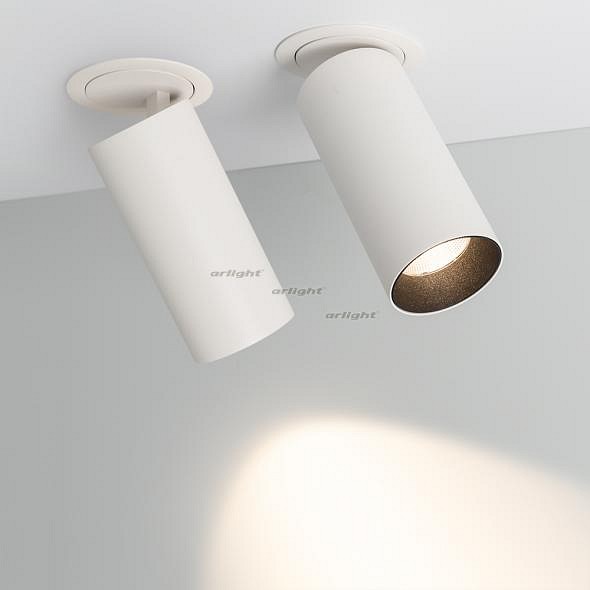 Спот Arlight SP-POLO-BUILT-R65-8W White5000 (WH-BK, 40 deg) 027261