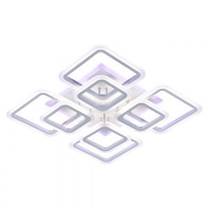 Светодиодная люстра 8822/4+4 WHT (BL+YL) 200W+36W