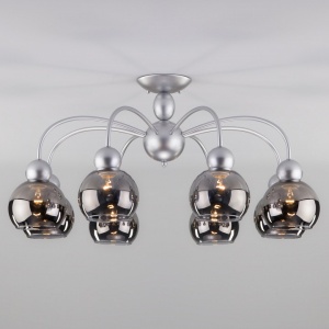 Люстра на штанге Eurosvet Fabia 30148/8 серебро